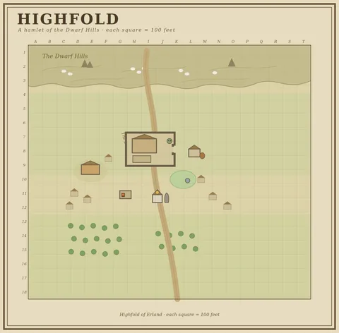Map of Highfold