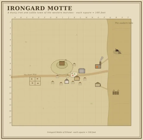 Map of Irongard Motte