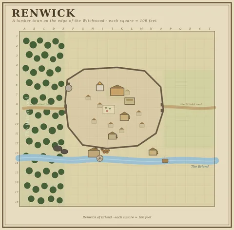 Map of Renwick